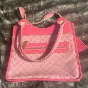 Louis Vuitton Sac Kathleen Mini Lin Handbag Pink Shoulder Bag